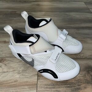 Nike SuperRep Cycle Shoes Womens Size 7 White Black CJ0775-100 Sneaker
